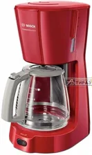 Кофеварка Bosch TKA 3A034 (капельн,1100Вт,1.25л,кофе-молотый) RED